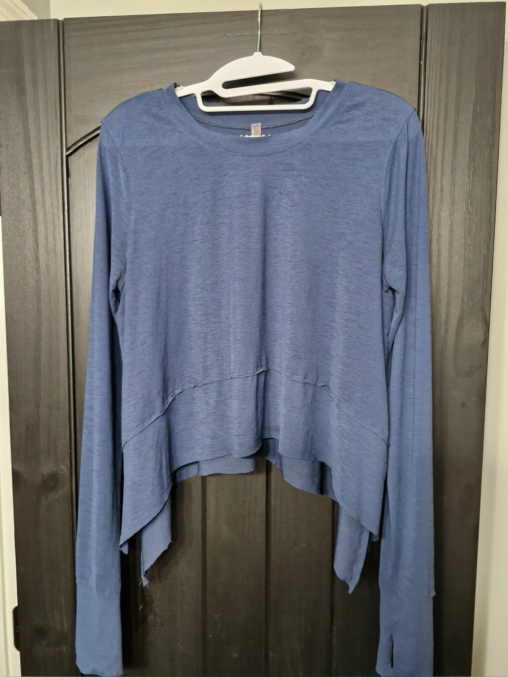 Free People Movement Women's Draped Long-Sleeve Top - Blue